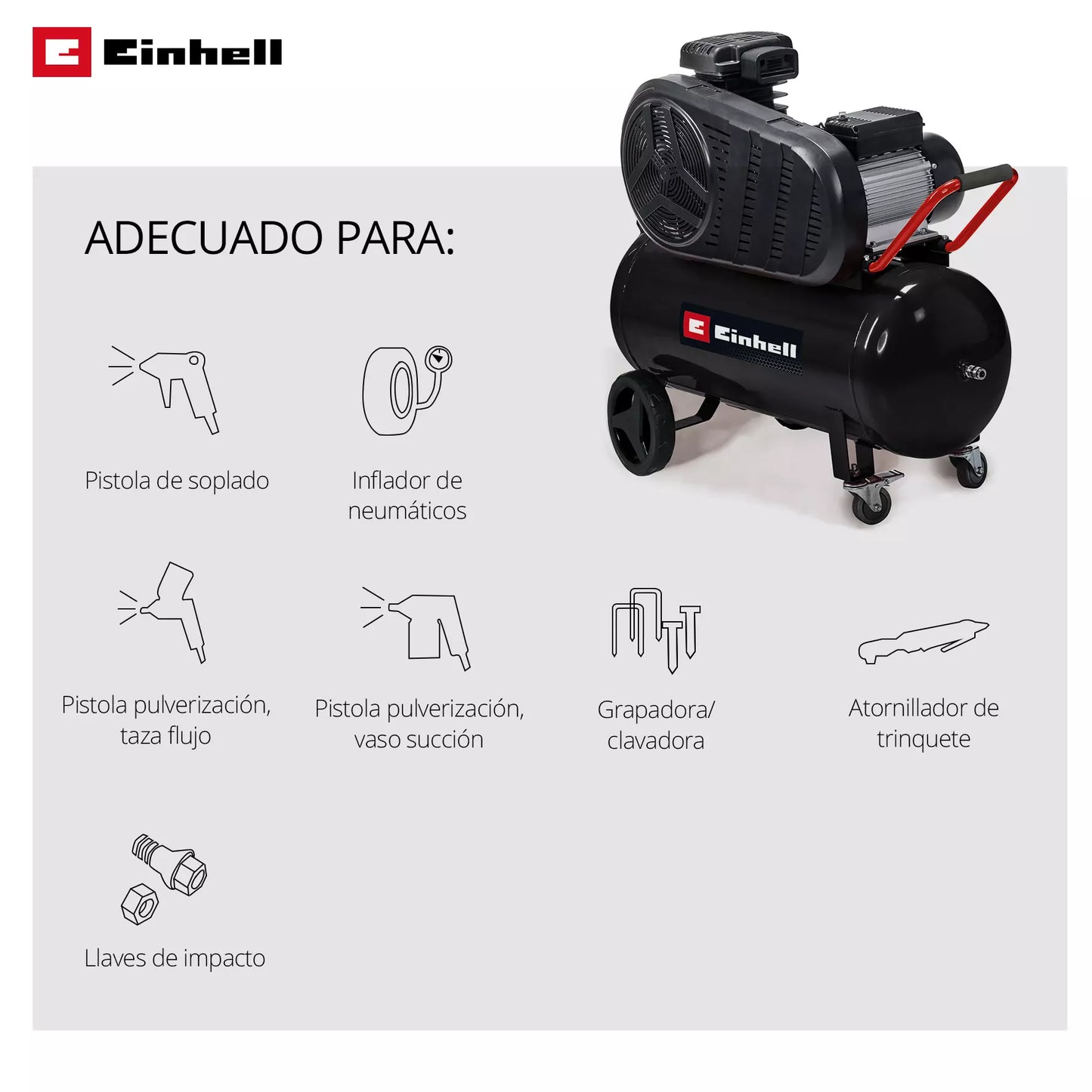 50-L-Luftkompressor 1800 W Einhell TC-AC 270/50/10