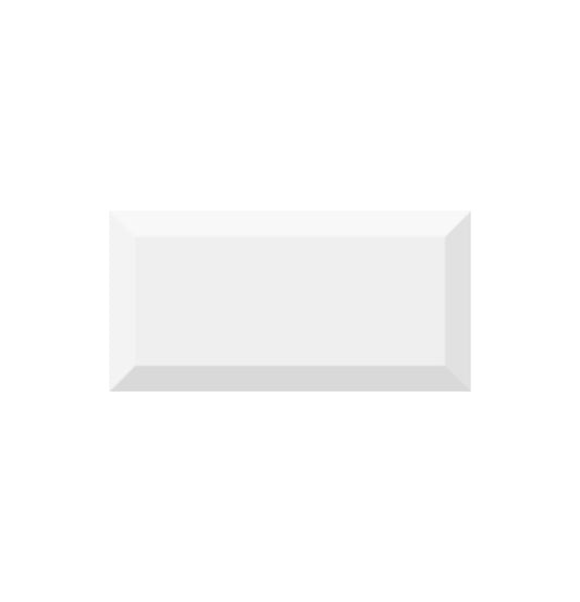 Box 50 Stück Mugat Weiß Fliese 10x20 Vives (Box 1 m2)