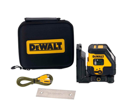 Selbstnivellierender Lasergrün USB-C mit 2 Kreuzlinien Dewalt DCLE14201GB