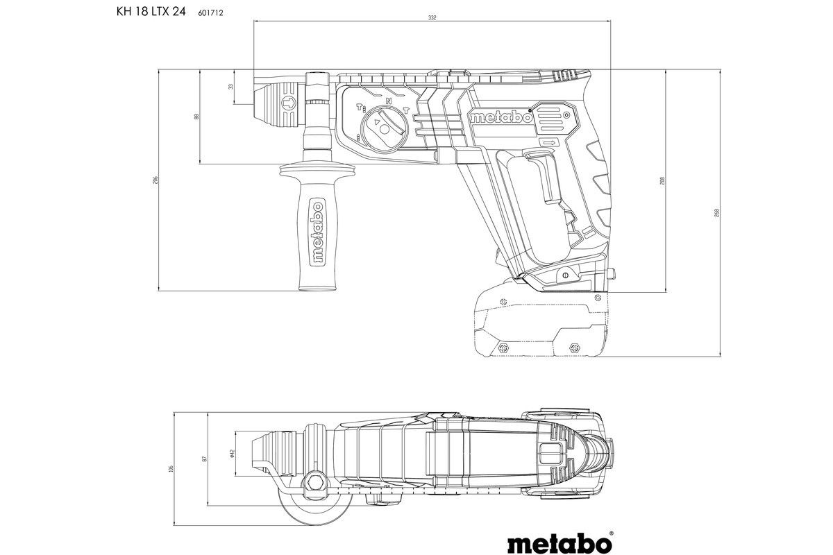 Martillo de batería Metabo KH 18 LTX 24 METABO - 3