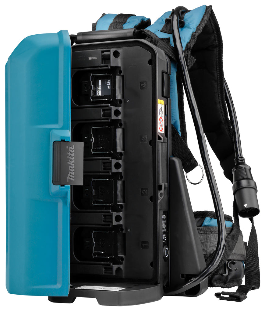 Rucksack mit 2 18V-Adaptern ohne Batterien 191A64-2 PDC01 Makita