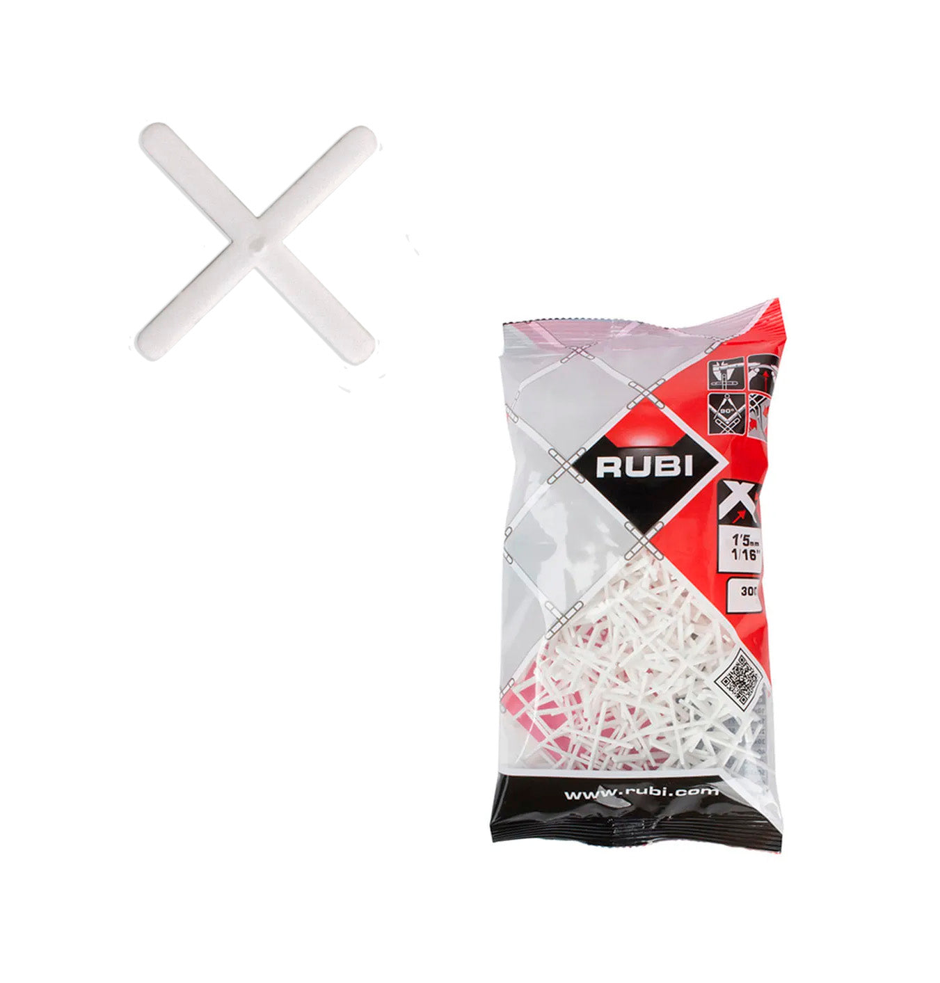 Fugenkreuze 1,5mm Beutel 300 Stück Rubi 02912