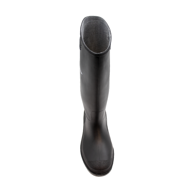 Schwarzer PVC-Gummistiefel mit hohem Schaft, Dunlop 380PP