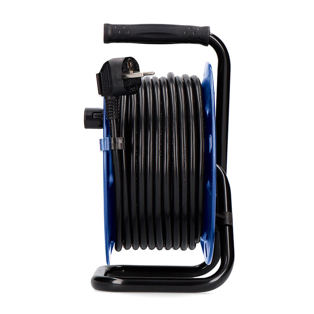 Enrollacables con protector térmico 3x1,5mm 15m 4 tomas EDM