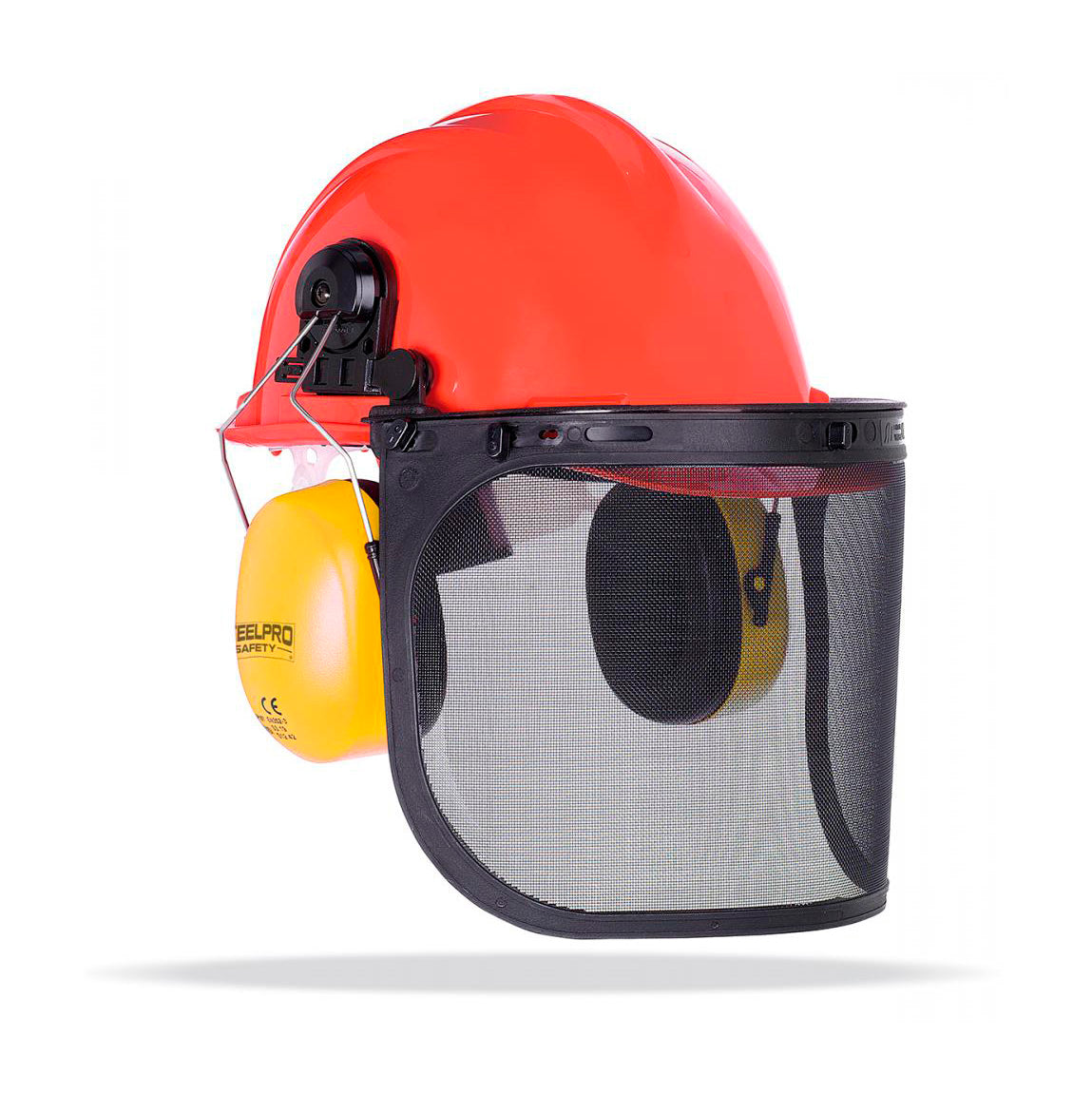 Forstschutzset mit Helm + Netzvisier + Ohrenschützer STEELPRO Marca 2088KFN
