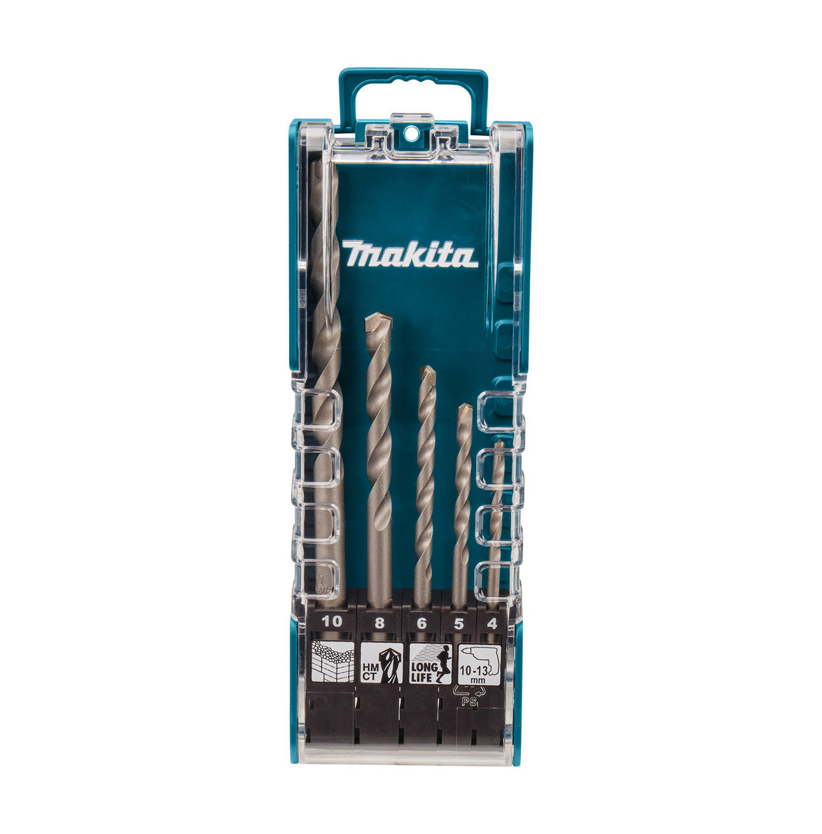 Makita E-11536 5-teiliges Bohrerset mit geradem Einsatz
