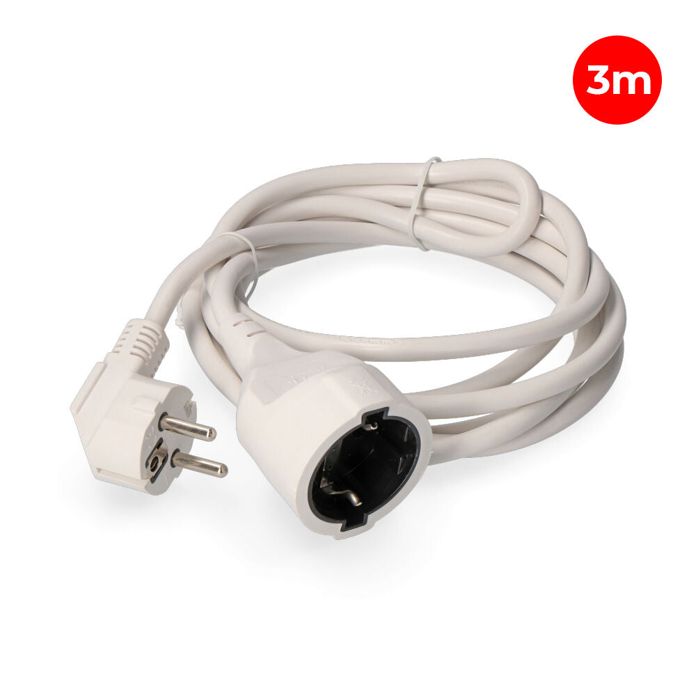Prolongador con 1 toma 2P+T 16A 250V~ 3 m de cable H05VV-F 3G1,5mm² EDM