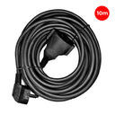 Prolongador con 1 toma 2P+T 16A 250V~ 10m de cable H05VV-F 3G1,5mm² Negro EDM