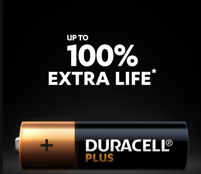 4er-Pack Duracell Plus Power AAA-Alkalibatterien