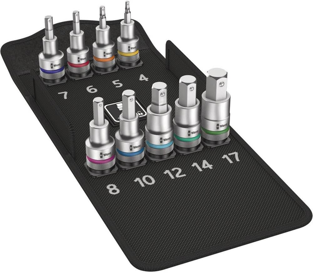 9-teiliges Zyklop-Sechskant-Steckschlüssel-Set mit Haltefunktion Wera 8740 C HF 1