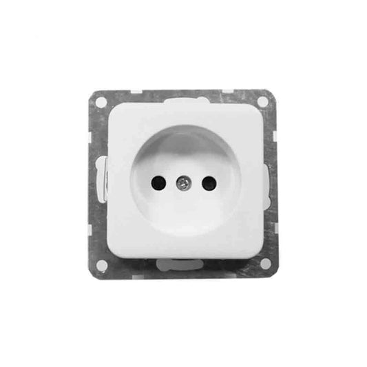 Einbau-Sockel 10-16A, Serie Term, weiß, EDM 65304