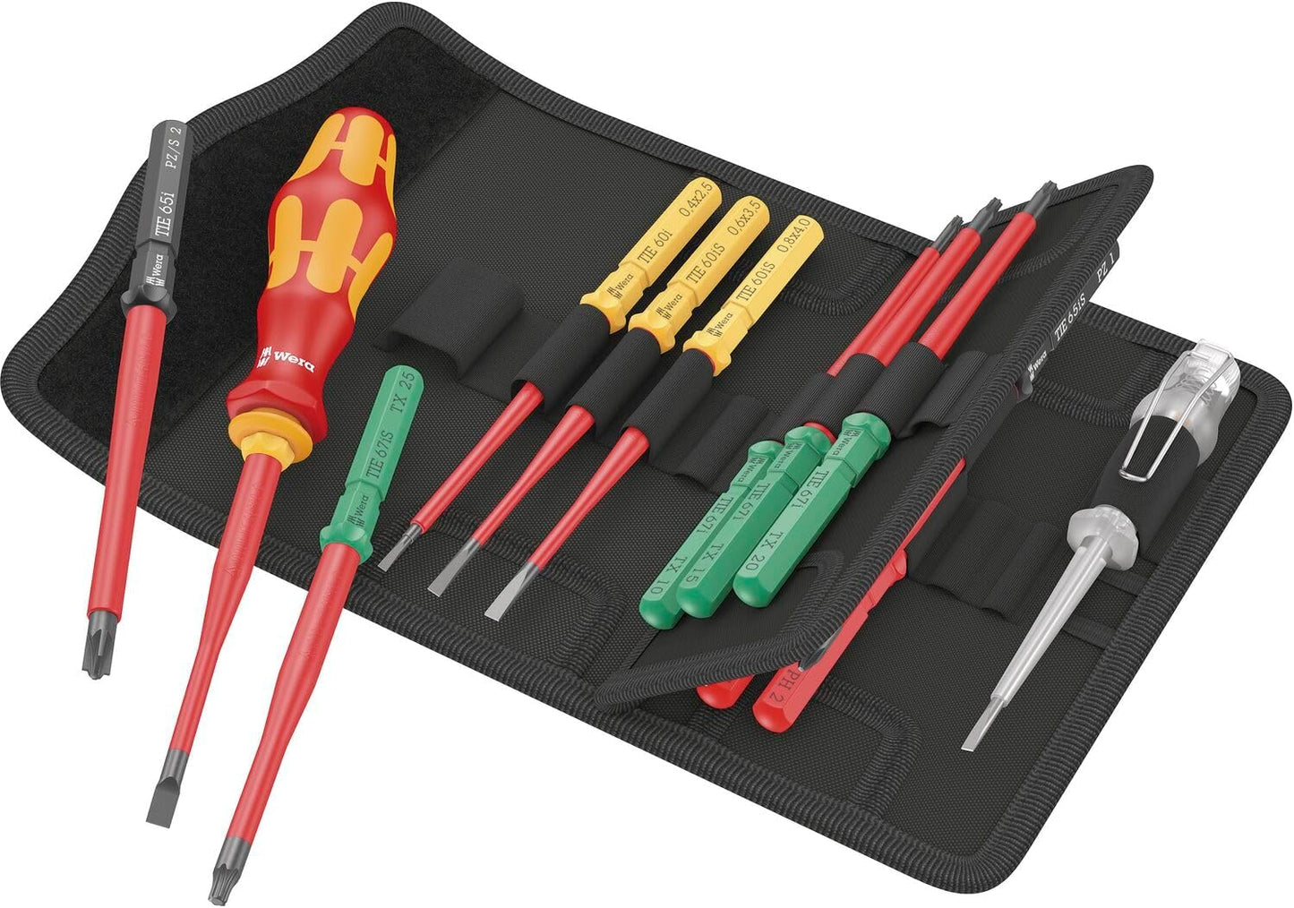 Wechselbare Schaftteile mit Kraftform Kompakt VDE 16 Extra Slim-Schraubendreher-Einsatzhalter 1 Tool Finder Wera Art.-Nr. 006608