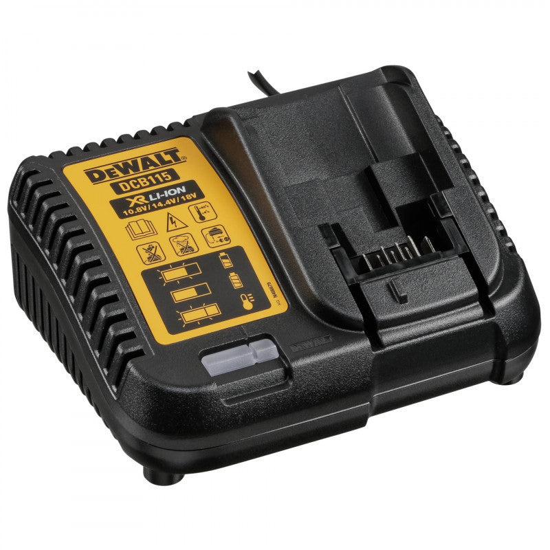 Set 2 Baterias de carril XR LI-ION 5 A.H y Cargador Dewalt DCB115P2-QW