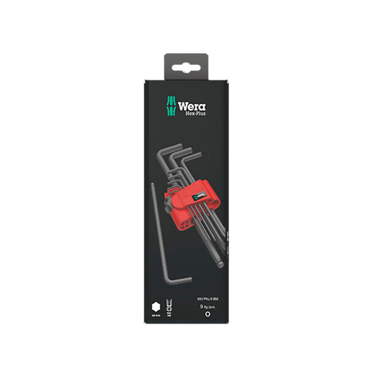 Wera BlackLaser Wera 022086 Satz mit 9 Inbusschlüsseln