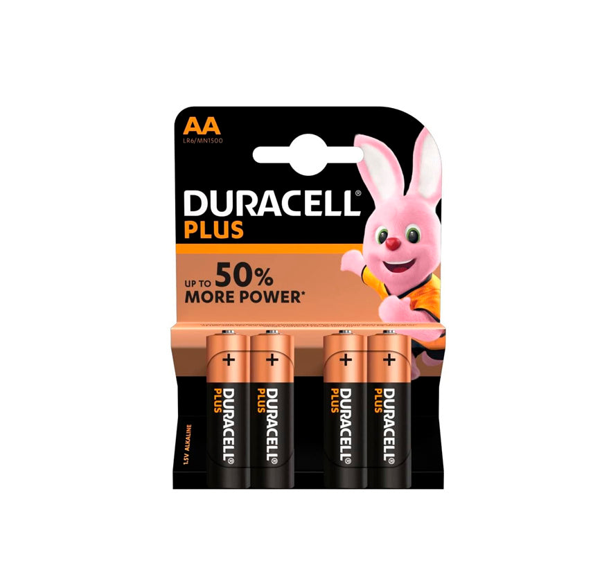 4er-Pack Duracell Plus Power AA-Alkalibatterien