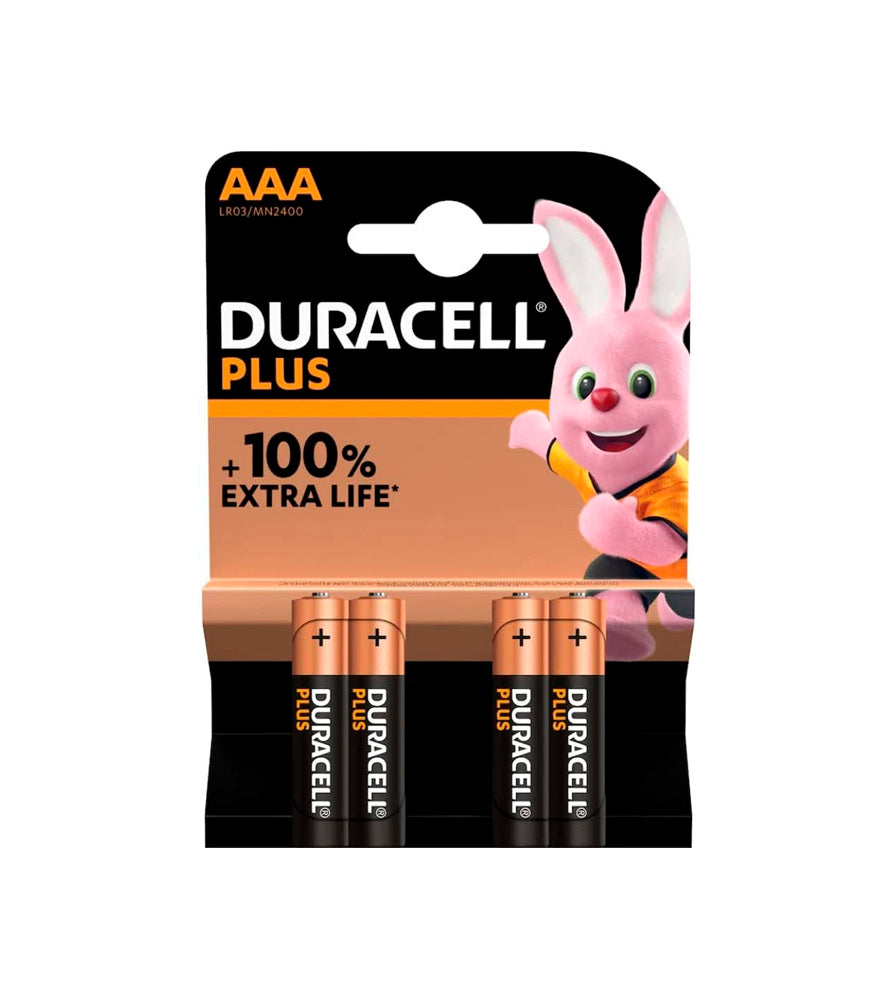 4er-Pack Duracell Plus Power AAA-Alkalibatterien