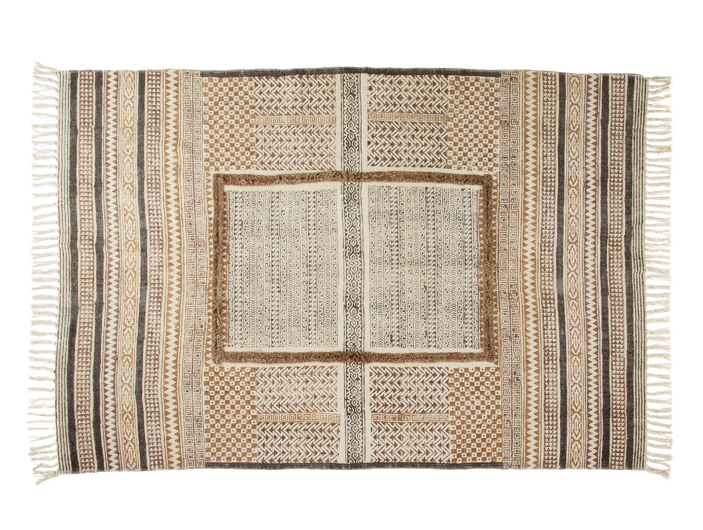 Ethnischer Baumwollteppich 120 x 180 cm Andrea House