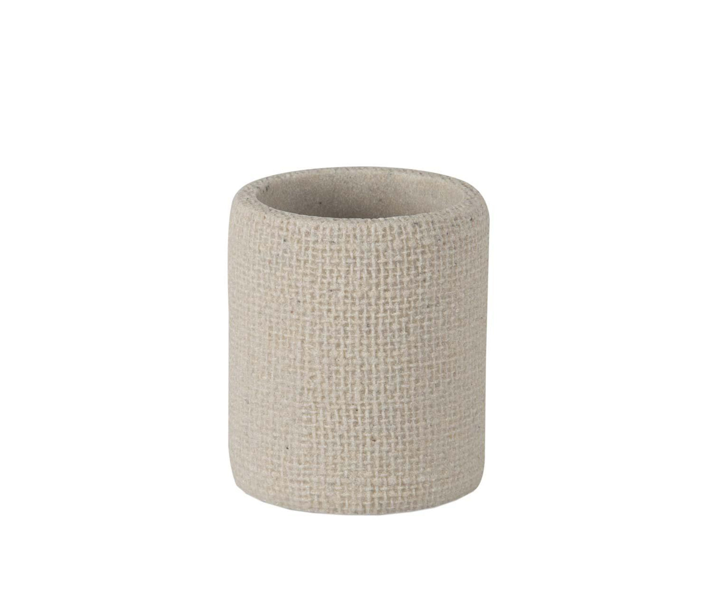 Bürstenhalter aus Polyresin mit Struktur Ø 7,5 × 9 cm Andrea House