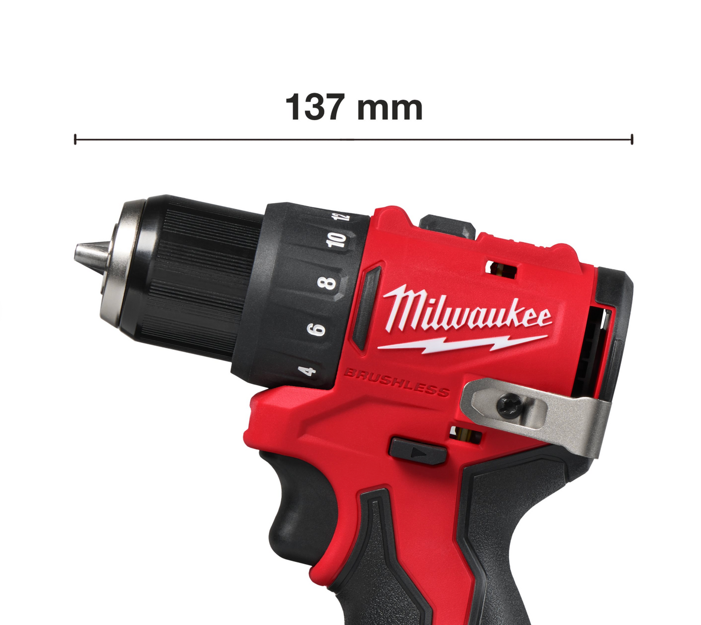 Bohrschrauber + 2 Akkus à 2,0 Ah + Ladegerät + Koffer Milwaukee M12 BLDDRC-202C