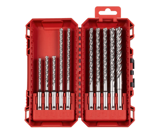 Estuche brocas SDS-PLUS MX4 10uds Milwaukee