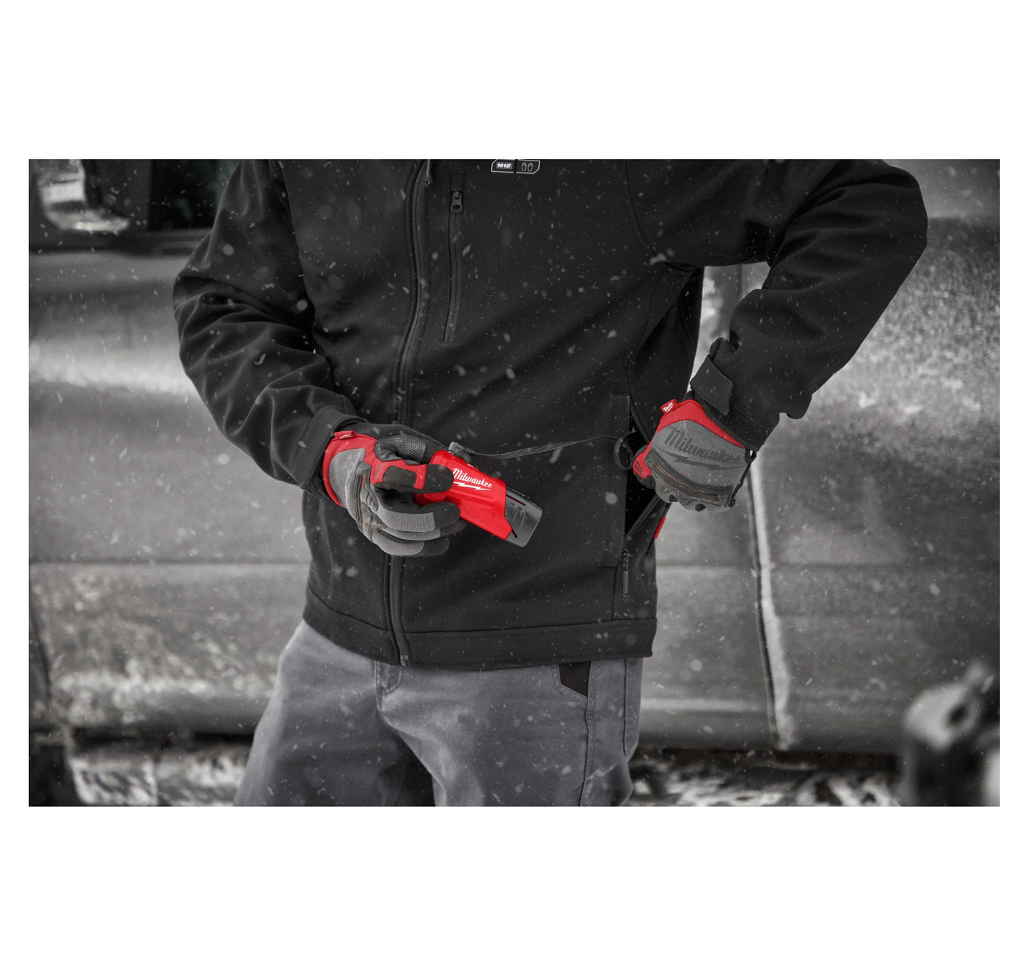 Milwaukee M12 HJ BL5-0 Premium schwarze beheizte Jacke