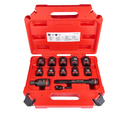 13-teiliges Set mit kurzen Schlagschraubendrehern 1/2" Milwaukee