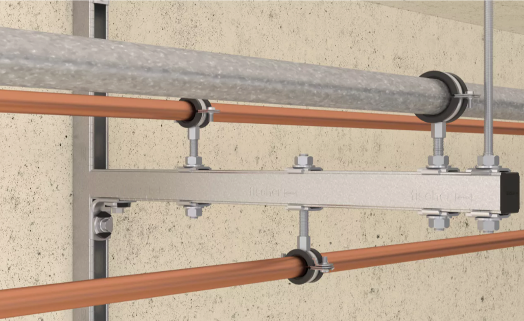 Fischer Universal-Rohrschelle FRS-L 31-37 M8/M10