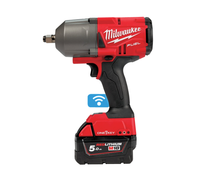 Schlagschrauber M18 FUEL ONE-KEY 1/2" + 2 Akkus 5 Ah + Ladegerät + Koffer Milwaukee M18 ONEFHIWF12-502X