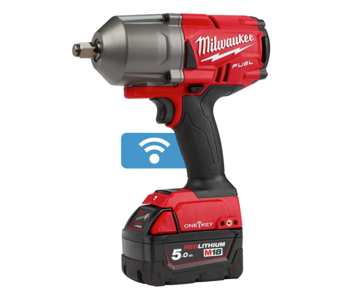 Schlagschrauber M18 FUEL ONE-KEY 1/2" + 2 Akkus 5 Ah + Ladegerät + Koffer Milwaukee M18 ONEFHIWF12-502X