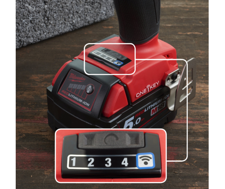 Schlagschrauber M18 FUEL ONE-KEY 1/2" + 2 Akkus 5 Ah + Ladegerät + Koffer Milwaukee M18 ONEFHIWF12-502X