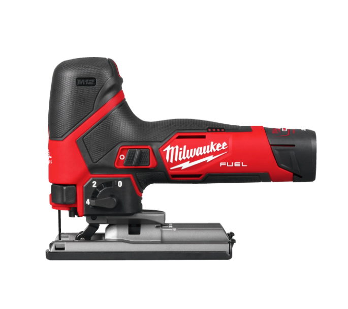 Milwaukee M12 FJS-422X kompakte Akku-Stichsäge M12 FUEL + 2-Ah-Akku + 4-Ah-Akku + Ladegerät + Koffer