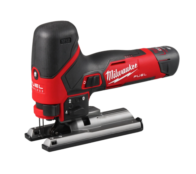 Milwaukee M12 FJS-422X kompakte Akku-Stichsäge M12 FUEL + 2-Ah-Akku + 4-Ah-Akku + Ladegerät + Koffer
