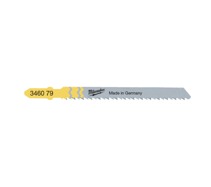 5er-Pack Stichsägeblätter für Arbeitsplatten und Laminat, 75 × 2,5 mm, T 101 BR, Milwaukee