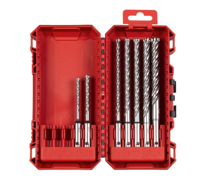 7-teiliges Milwaukee MX4 NG SDS-Plus-4-Schneiden-Bohrer-Set
