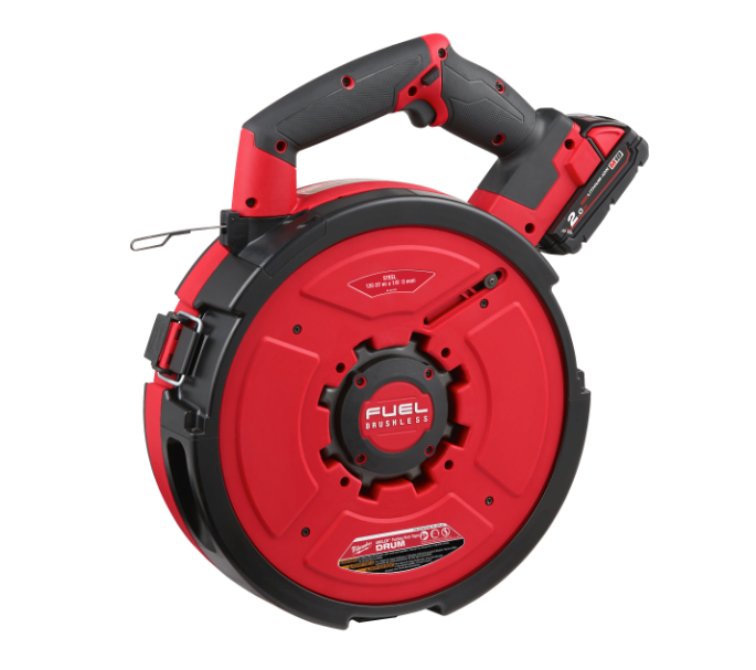 Pasacables Acero M18 Fuel + 2 bat 2Ah + Cargador Milwaukee M18 FPFT-202 36m ST SET