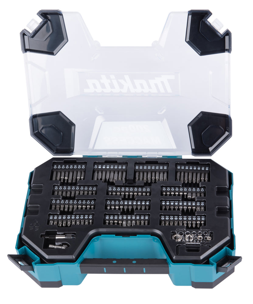 Koffer mit Bohrern und Schraubenbits Maccess (200 Stück) E-22610 Makita