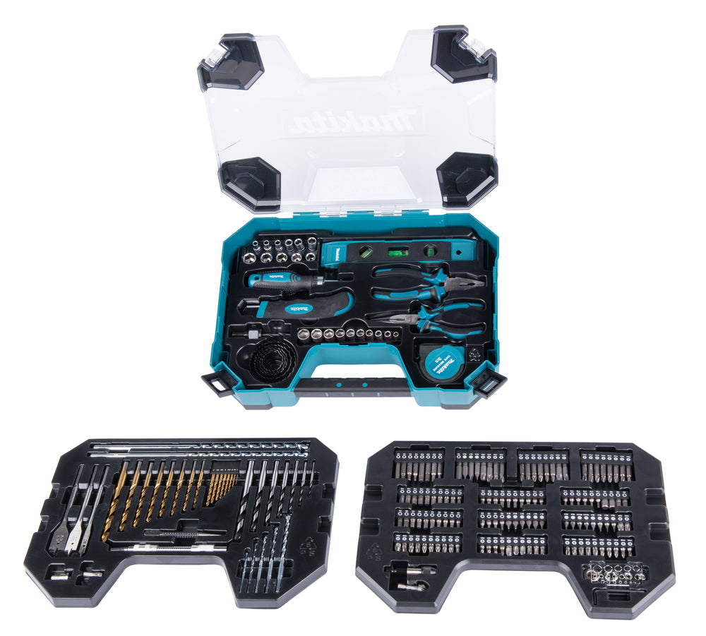 Koffer mit Bohrern und Schraubenbits Maccess (200 Stück) E-22610 Makita