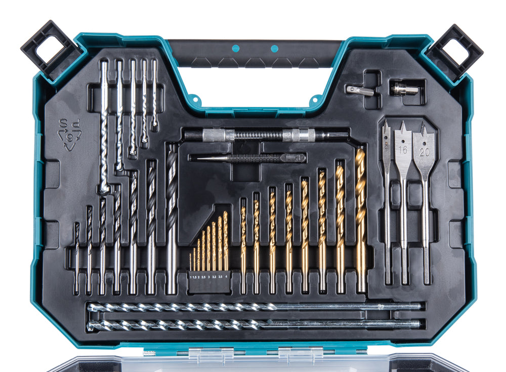 Koffer mit Bohrern und Schraubenbits Maccess (200 Stück) E-22610 Makita
