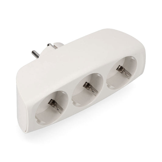 T/TL-Multistecker mit drei Ausgängen, Typ F, 4,8 mm, max. 3680 W, EDM
