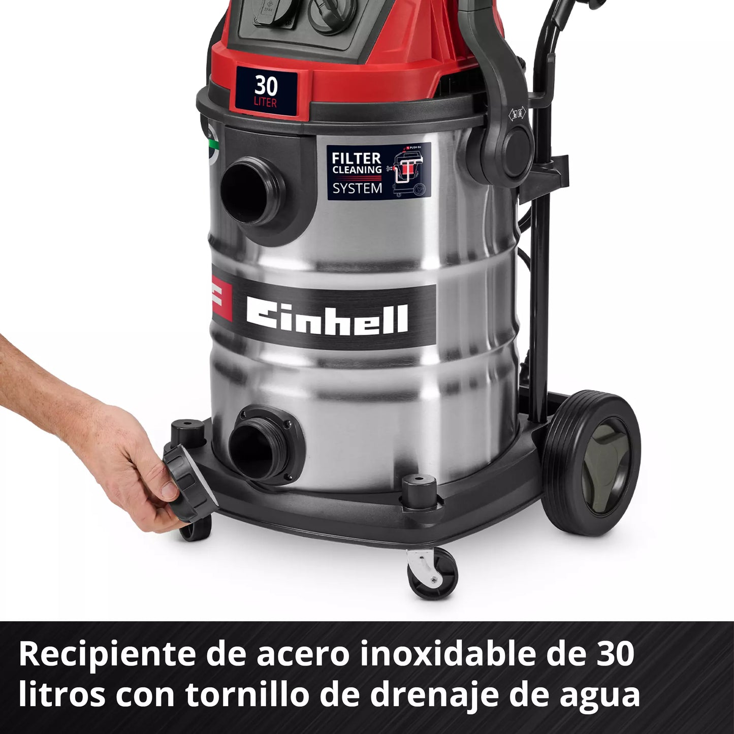 Aspirador en seco y húmedo 30L 1150W Einhell TE-VC 3080 SACL