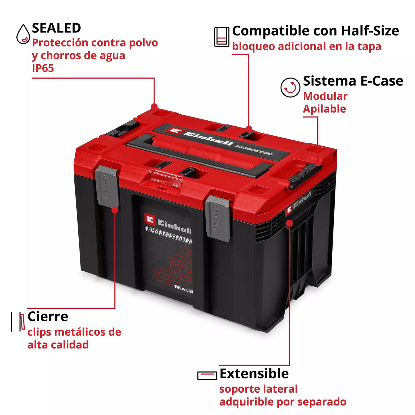 Maletín profundo Einhell E-Case M SEALED