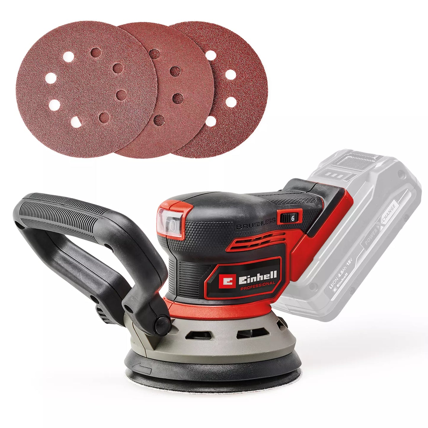 Einhell TP-RS 18/32 Li BL Exzenterschleifer 18 V, 125 mm – Solo