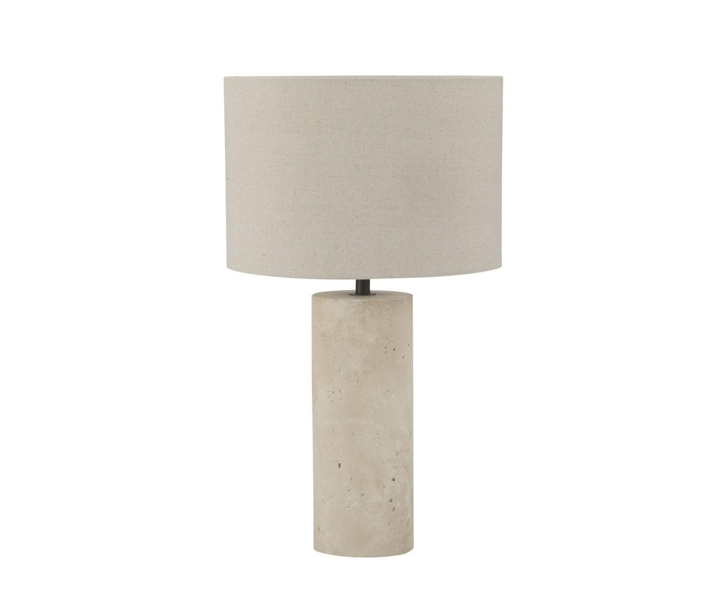 Lampe Glow Travertino und Leinen Andrea House