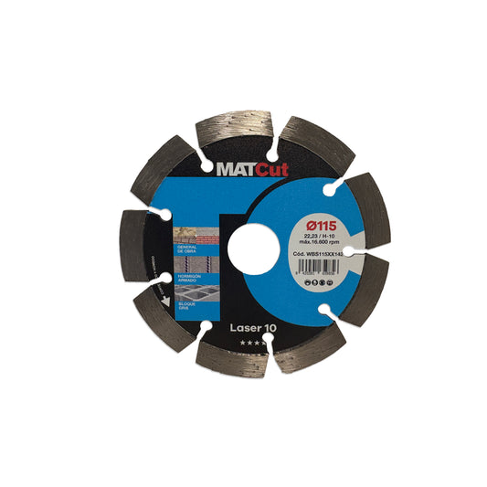 Diamant-Laserscheibe 10 MATcut 115 mm Mussol