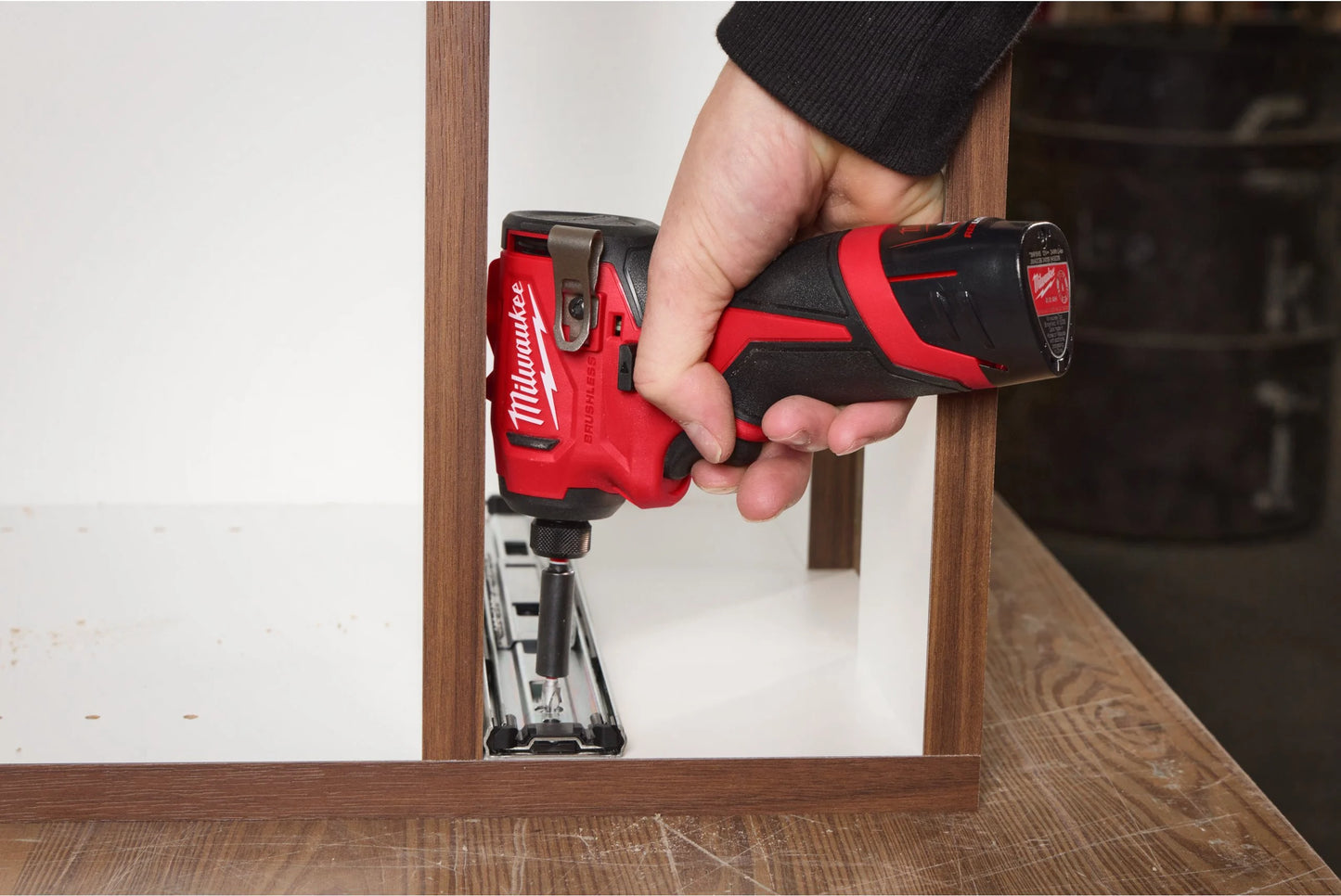 M12-Kompakt-Schlagschrauber, 1/4"-Sechskant, 124 Nm, Milwaukee M12 BLIDRC-0