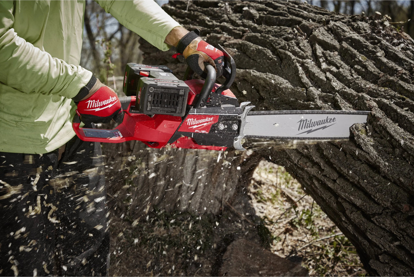 Milwaukee M18F2CHS50-802 50cm Doppel-Akku-Kettensäge