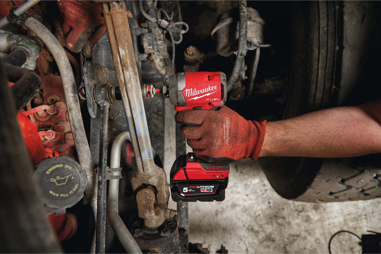 Milwaukee M18 FID3-502X Schlagschrauber M18 Fuel ¼″ Sechskant + 2 Akkus 5 Ah + Ladegerät + Koffer