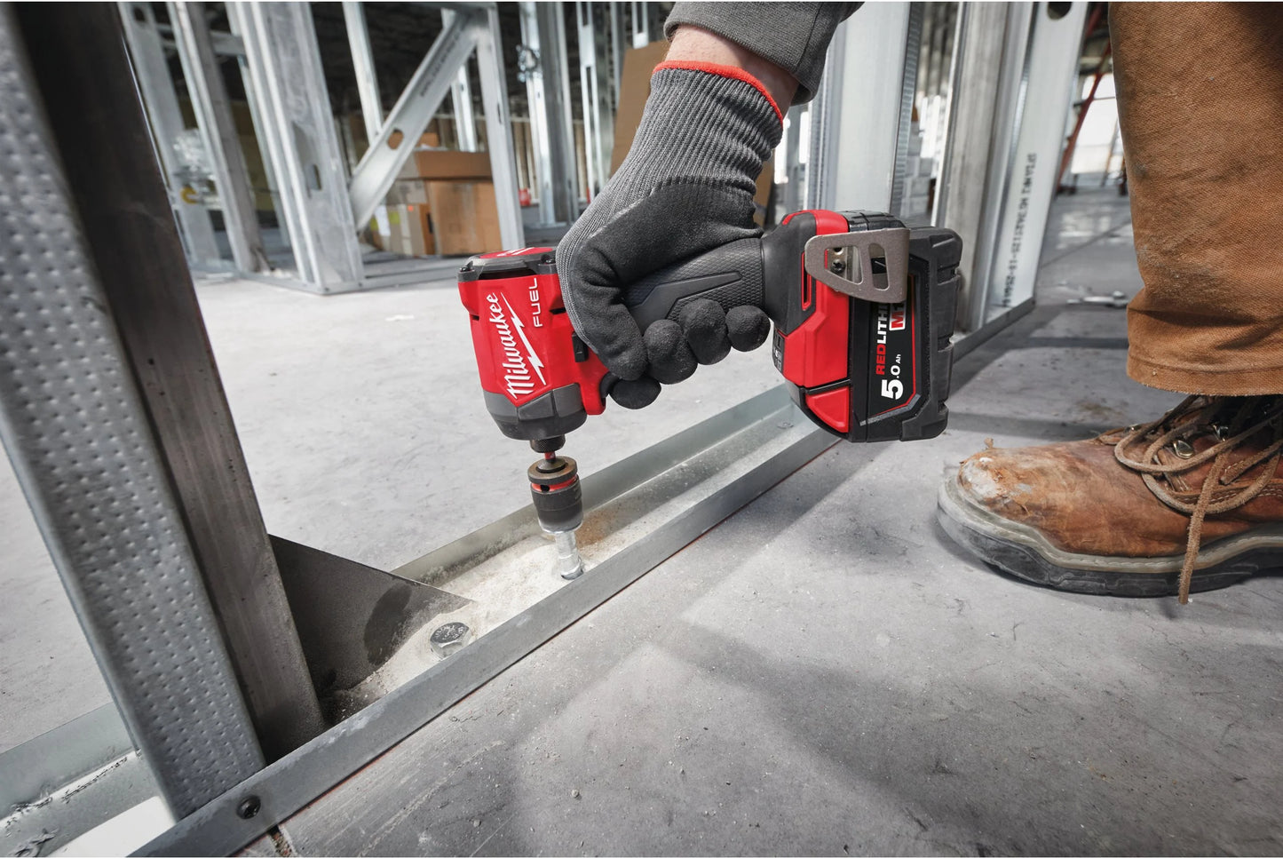 Milwaukee M18 FID3-502X Schlagschrauber M18 Fuel ¼″ Sechskant + 2 Akkus 5 Ah + Ladegerät + Koffer