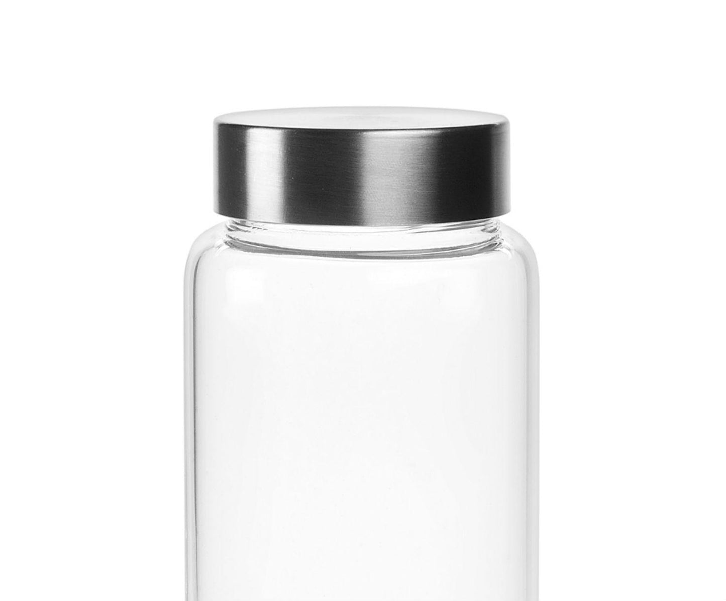 Glasflasche mit Edelstahldeckel 1 l Andrea House