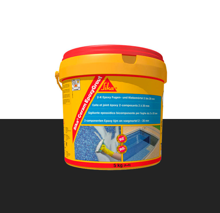 Zweikomponenten-Epoxid-Fugenmörtel für Fugen von 2 bis 20 mm, 5 kg, SikaCeram EpoxyGrout